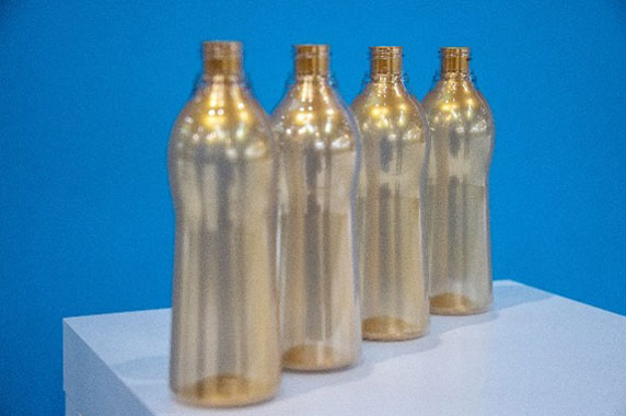 Double layer bottles molded by ASB-12M-2INJ